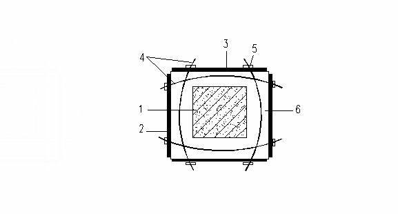 Apparatus for underpinning reinforced concrete column by adopting prestress technology