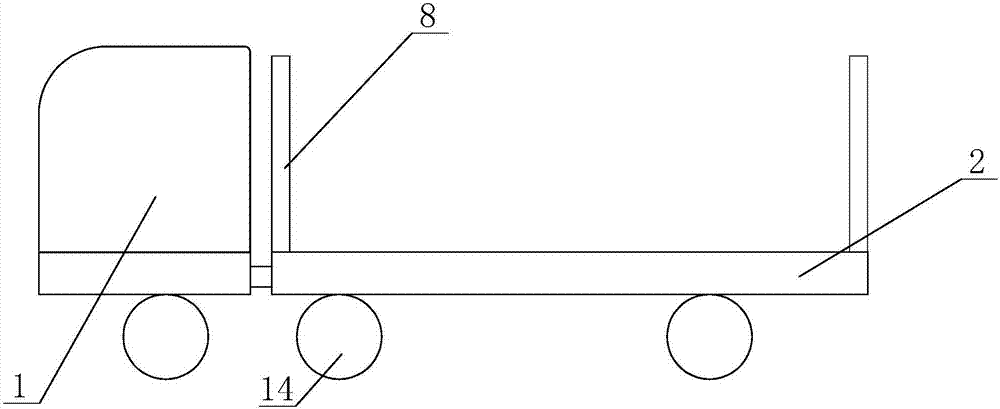 A transport vehicle with variable lateral wheelbase