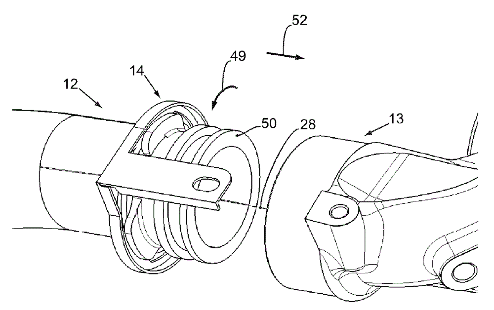 Connecting device for the fluidic connection of a fluid pipe section to a further fluid pipe section