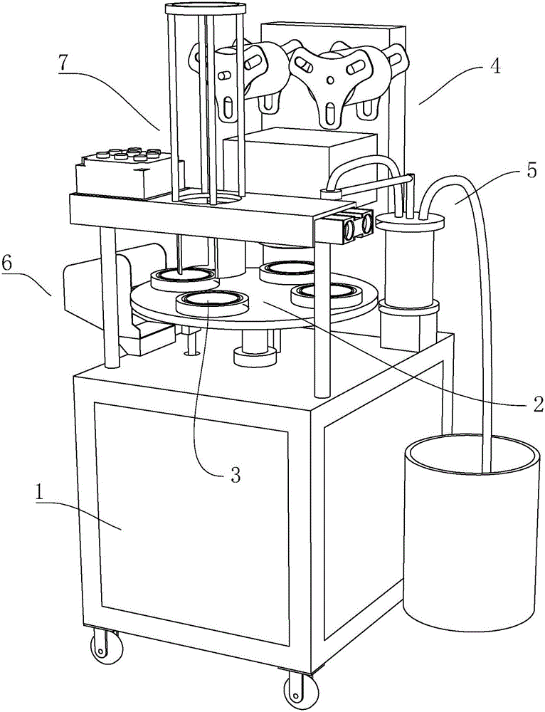 Cup body sealing machine