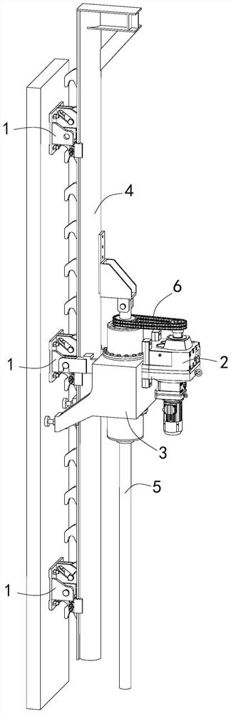A one-time wall-attached jacking mechanism and method
