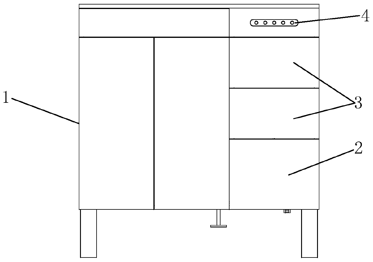 Device with automatic drawer