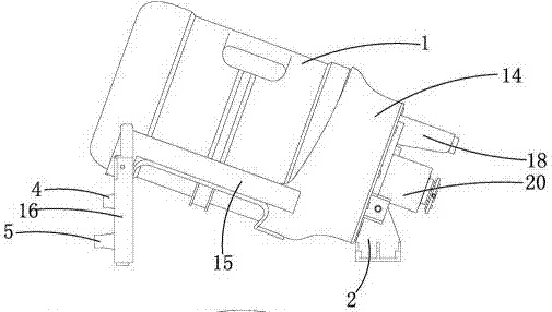 Water dispenser with inverted bottom-mounted water bottle