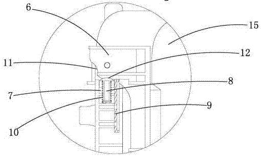 Water dispenser with inverted bottom-mounted water bottle