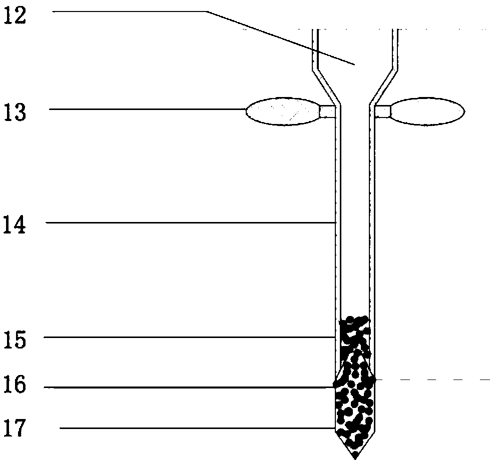 Wedged mixed fertilizing suite for trees and fertilizing method