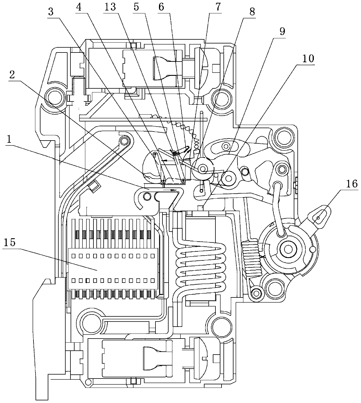 A high breaking miniature circuit breaker