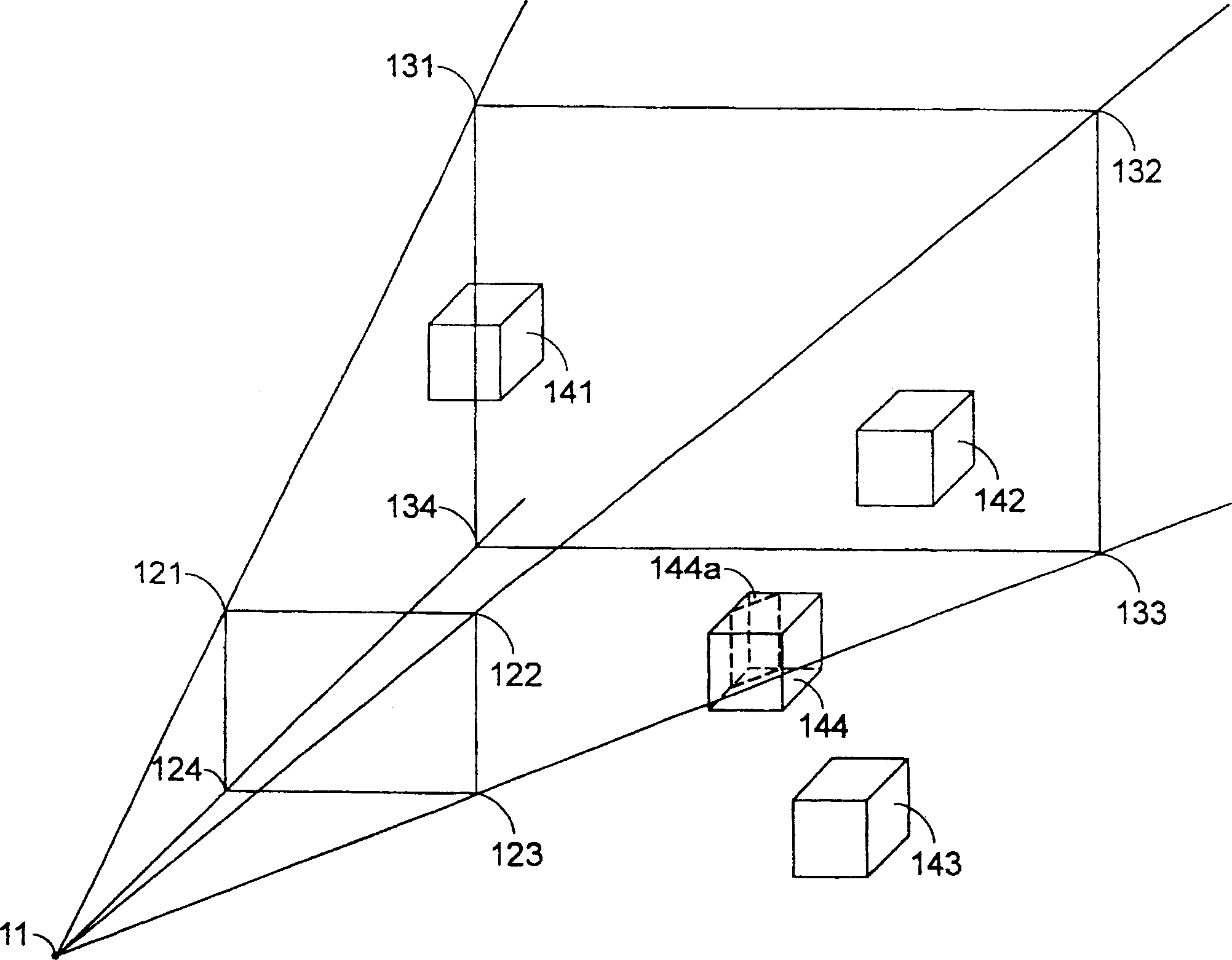 Tridimensional image processing method