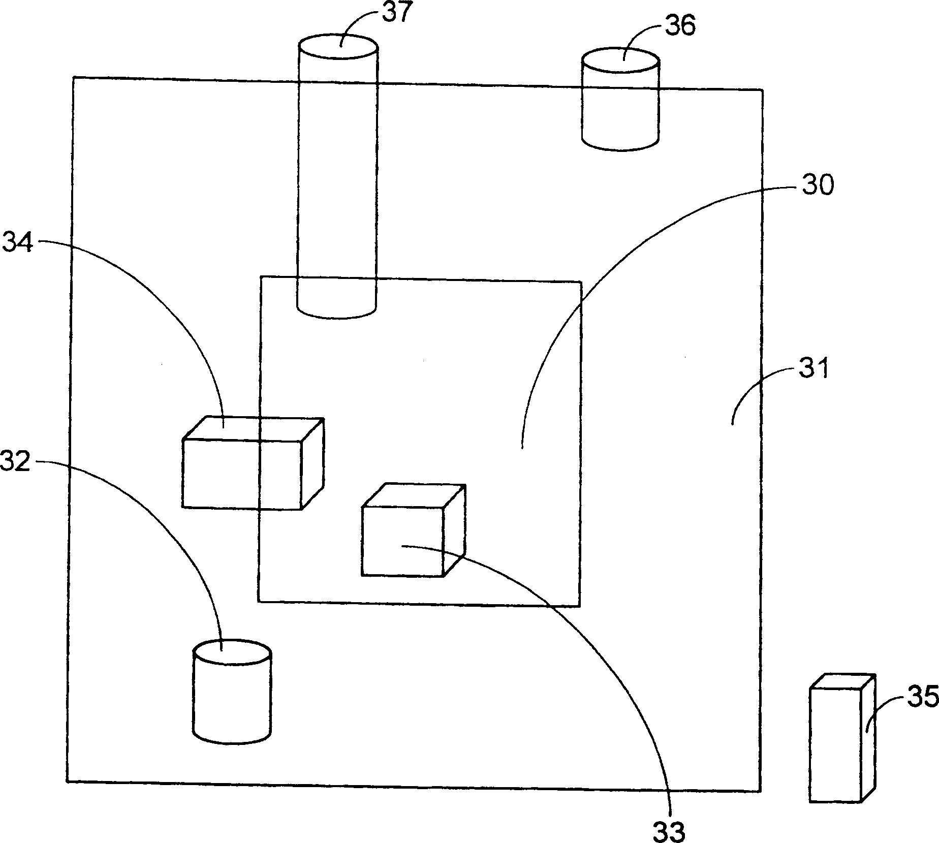 Tridimensional image processing method