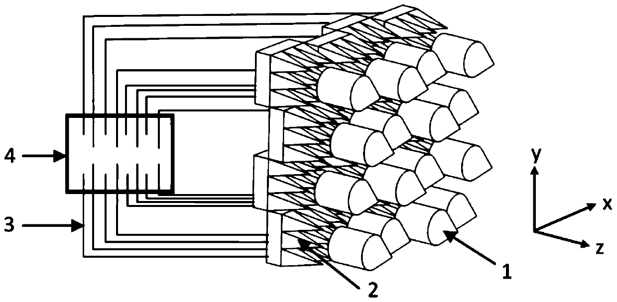 Correction chessboard structure array suitable for near-field plane wave simulator