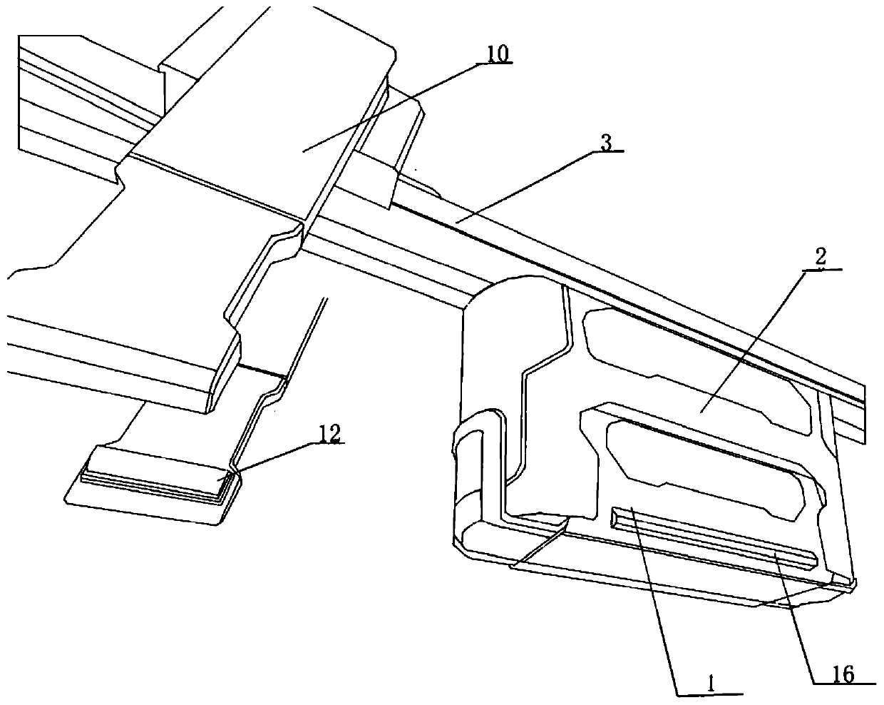 A suspension rail transit system