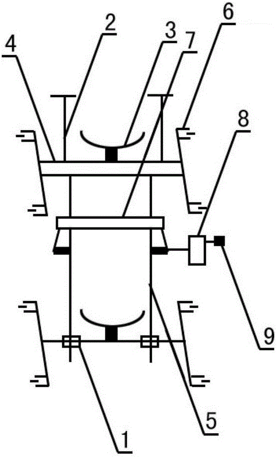 Equal-length pushing bracket connected with steel bar shearing machine