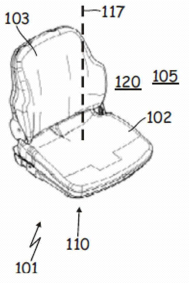 Vehicle seat with side support element