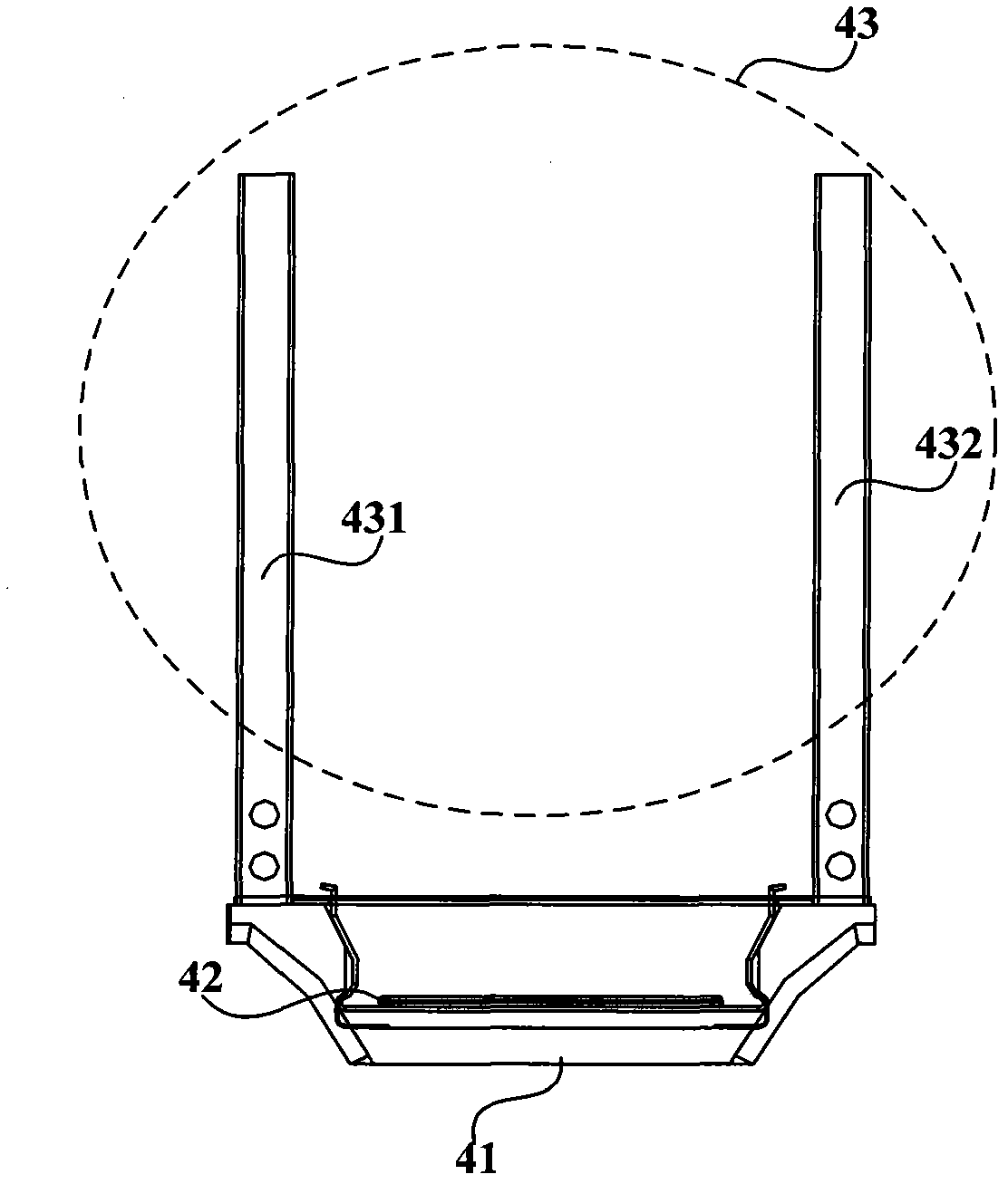Flashboard device, frame and case of large-scale communication equipment
