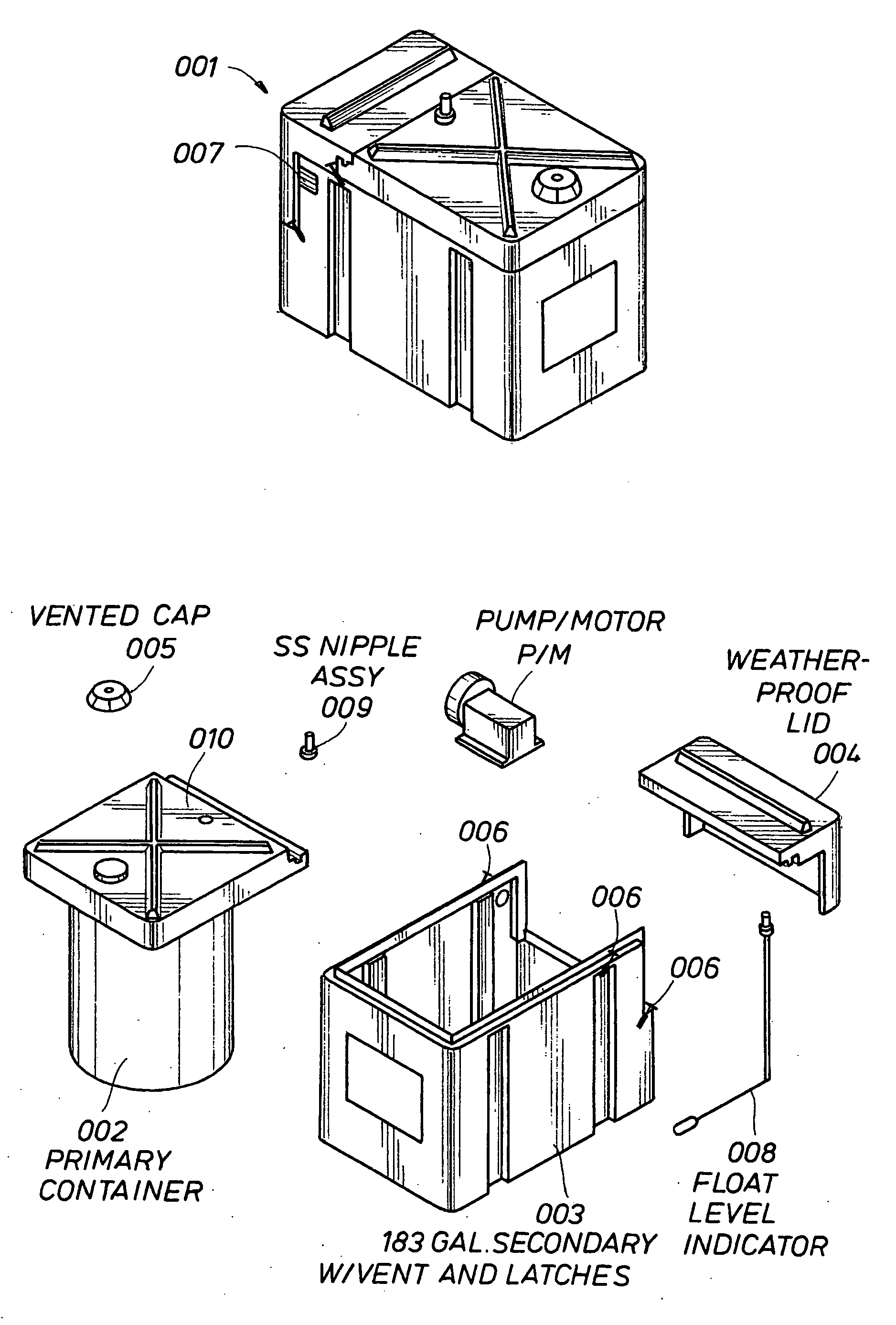 Secure weather containment system - enviro tank