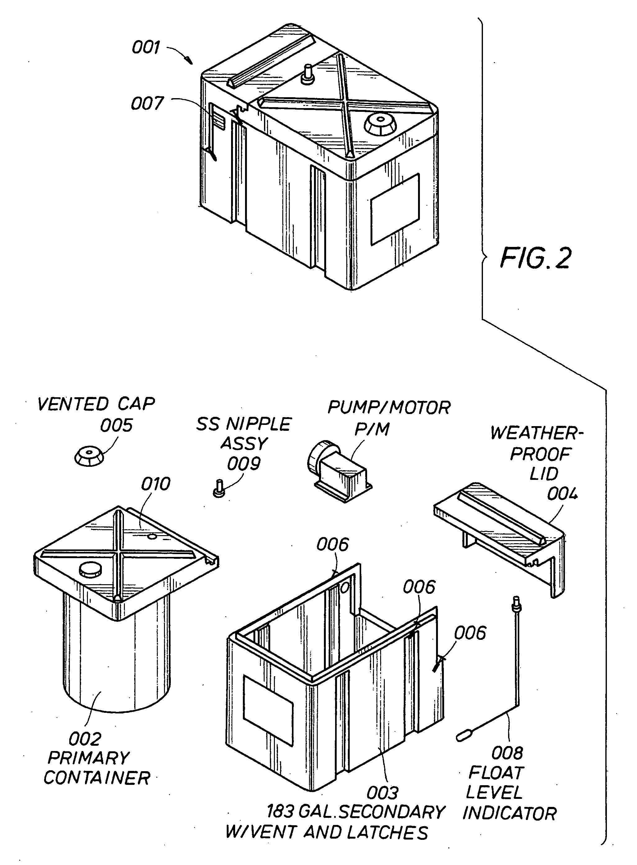 Secure weather containment system - enviro tank