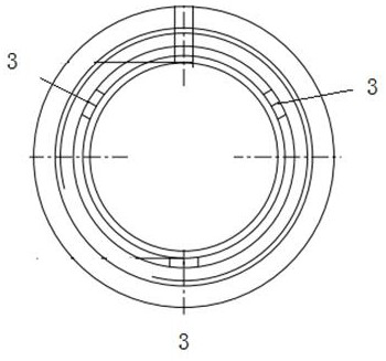 Spline structure body with multiple convex keys on inner layer wall of aluminum alloy hollow sleeve and machining method