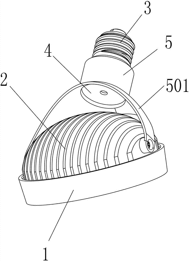 Rotating led bulb light