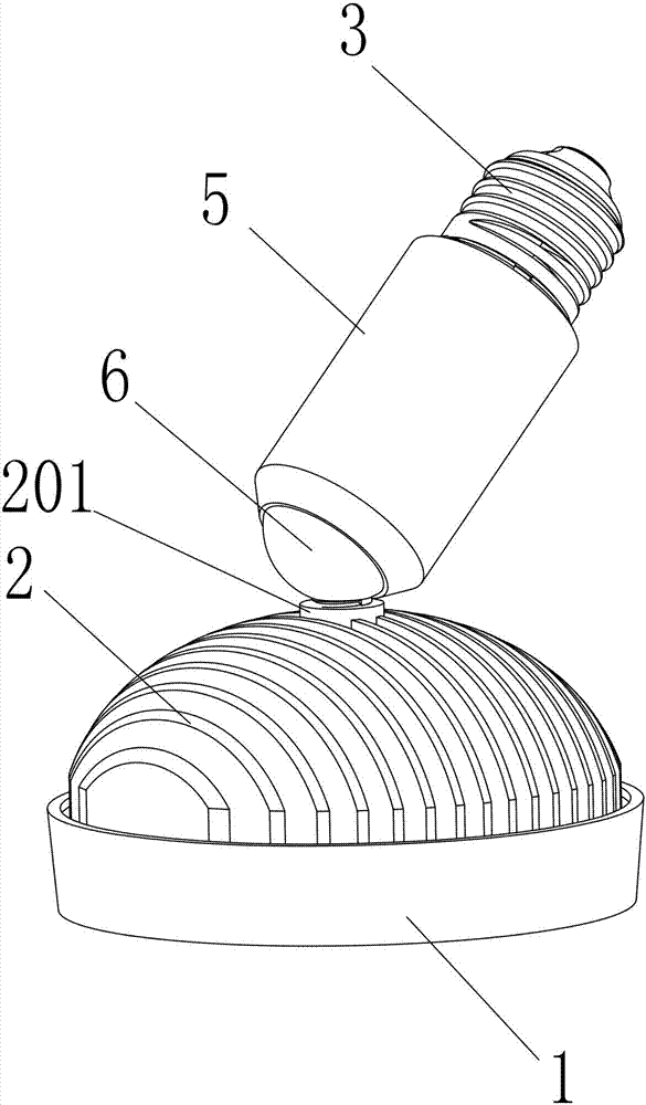 Rotating led bulb light