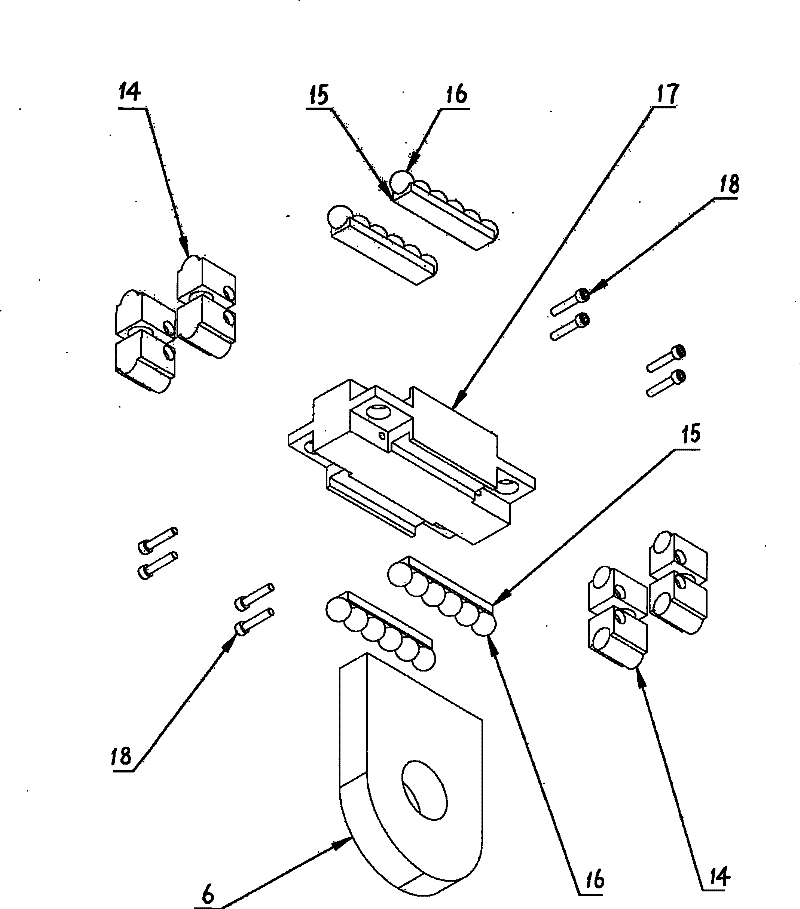 Rolling bearing root part for support hanger