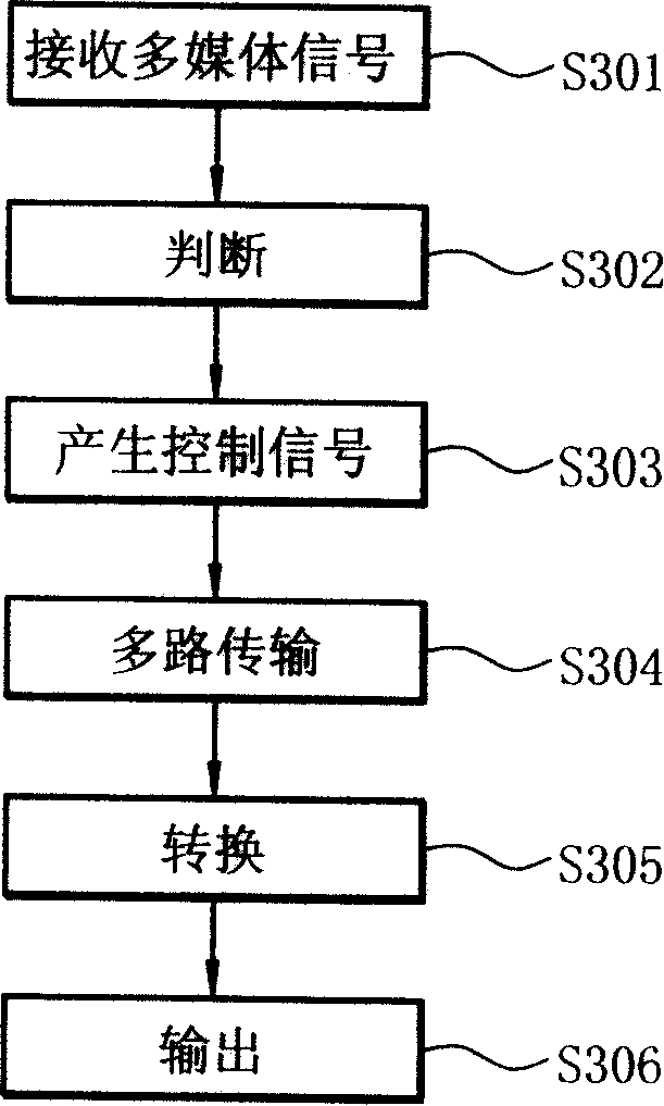 Multi-path transmission system and method for multimedia signal