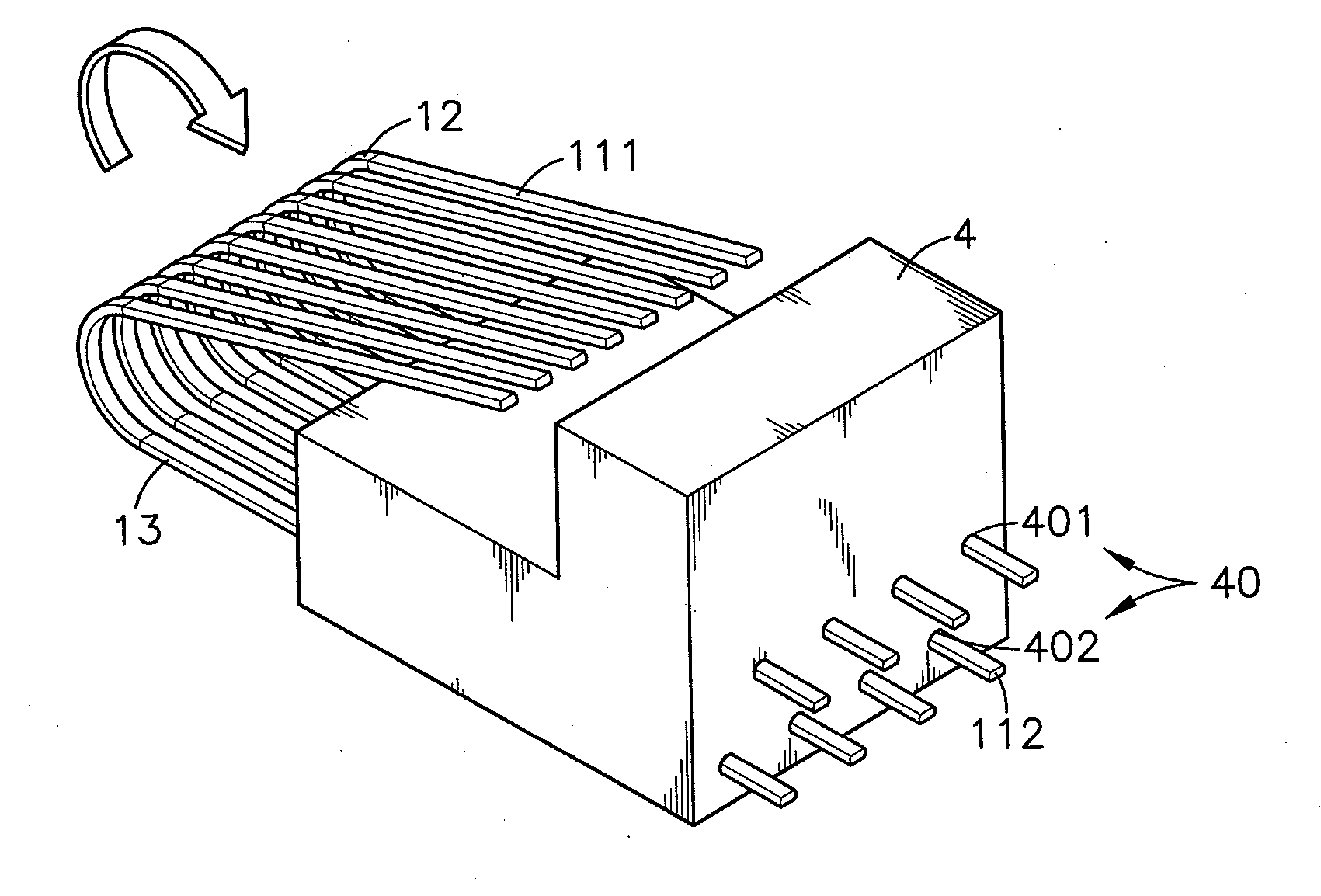 Method for fabricating a conducting terminal set for electrical connector