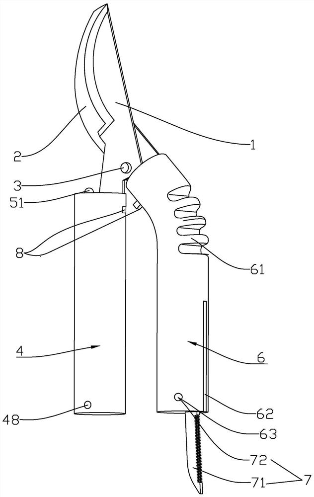 Garden pruning knife