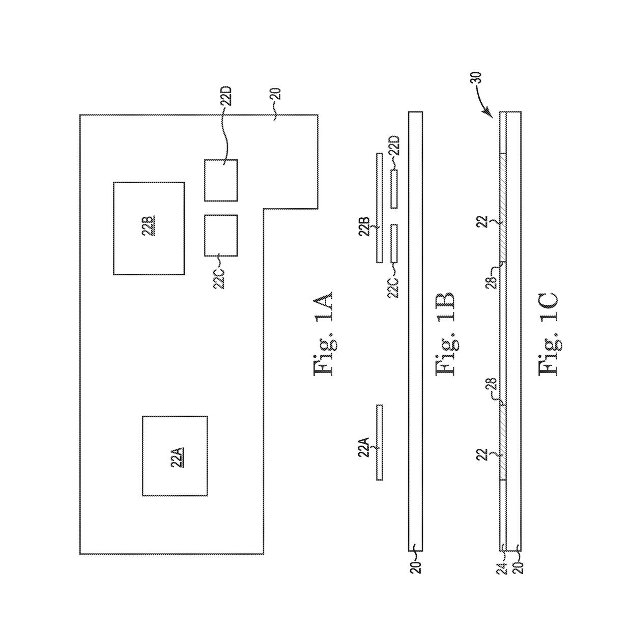 Hybrid printed circuit assembly with low density main core and embedded high density circuit regions