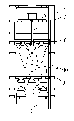 Lateral bunker bay structure of large-scale thermal power plant