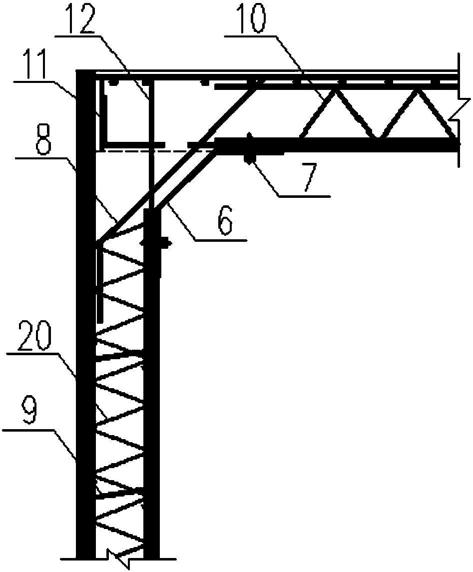 Prefabricated utility tunnel spliced by virtue of cast-in-place hidden beams and mixed with hollow-core wall boards, and construction method thereof