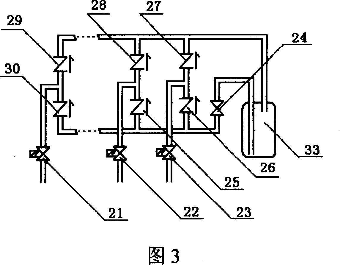 Multiple refrigeration and heating air conditioner and duplex heat reclamation device constituted by same