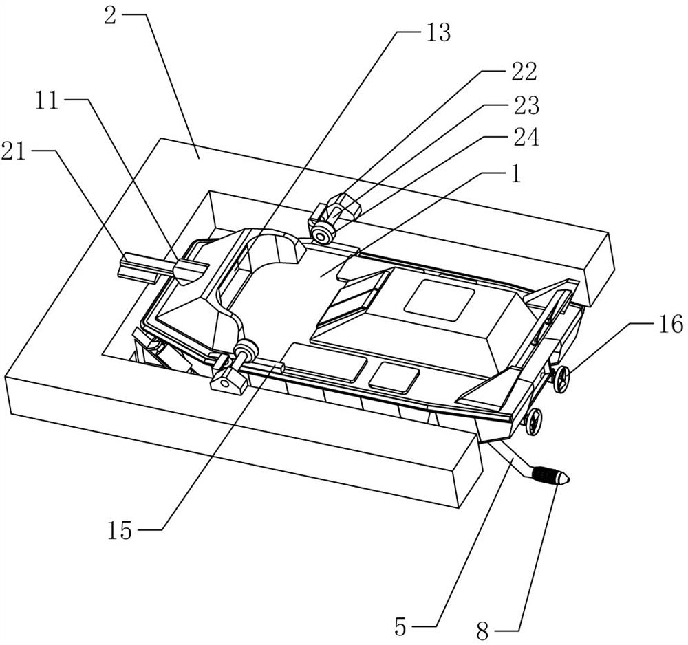 Unmanned ecological flowing water algae control method and equipment thereof