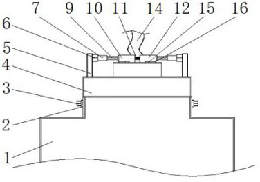 Plugging device for thermal power plant boiler body and desulfurization facility cable