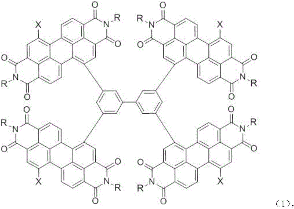 Perylene diimide compound, as well as preparation method and application thereof