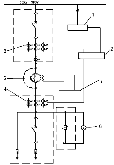 High-voltage synchronous motor testing device and testing method