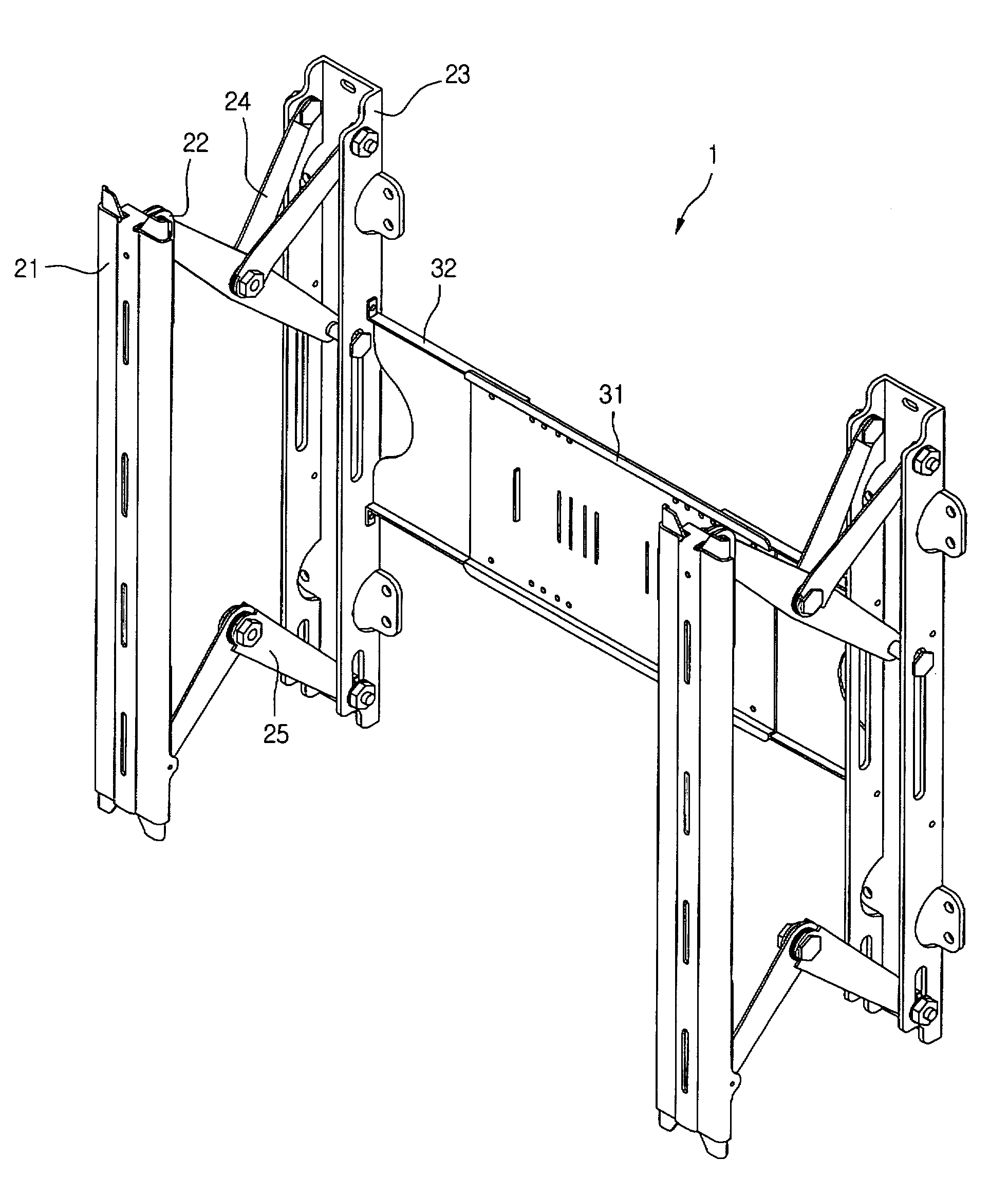 Supporting apparatus for display device
