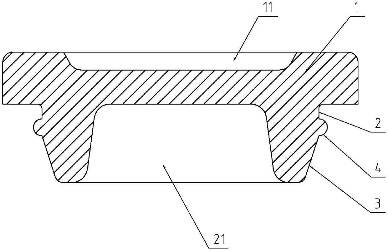 Short-neck rubber plug and structure thereof for being matched with bottle