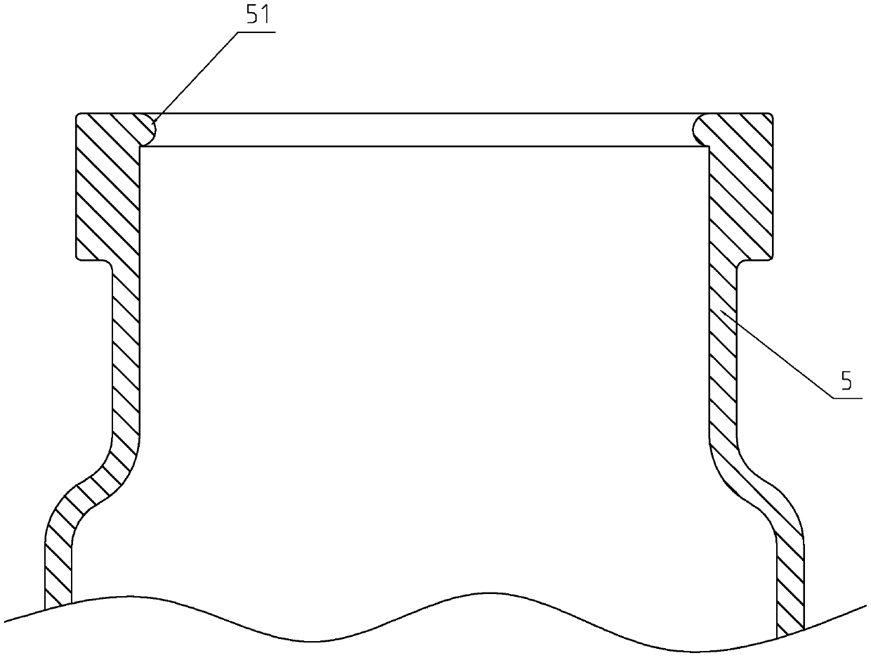 Short-neck rubber plug and structure thereof for being matched with bottle