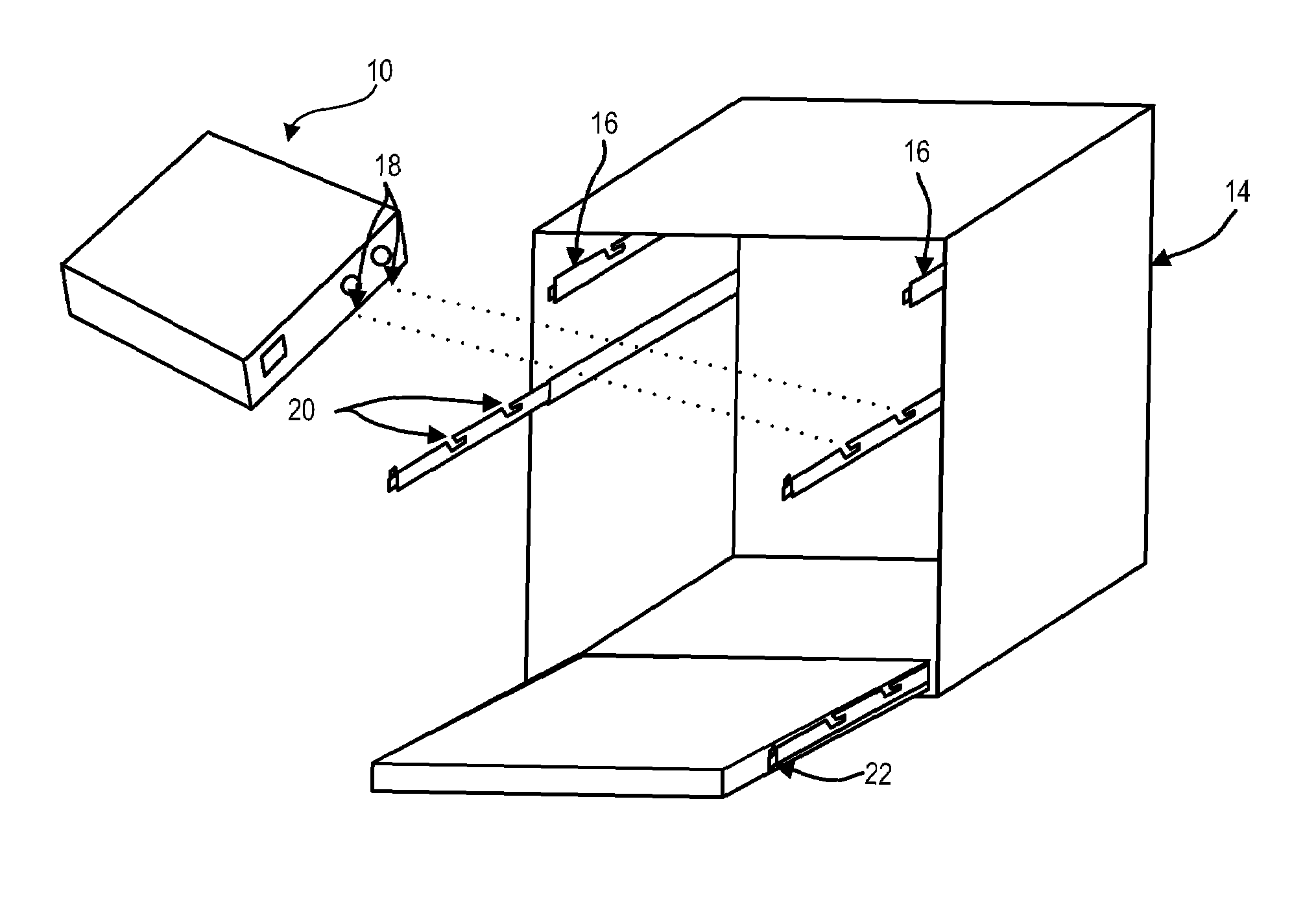 Method and system for coupling a chassis to a rail