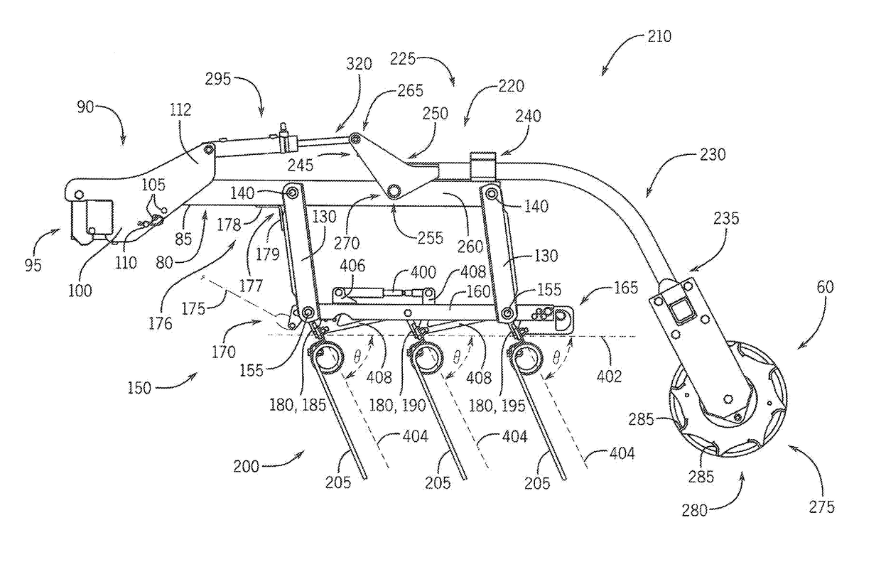 System For Adjusting Smoothing Tools Of A Harrow According To Location