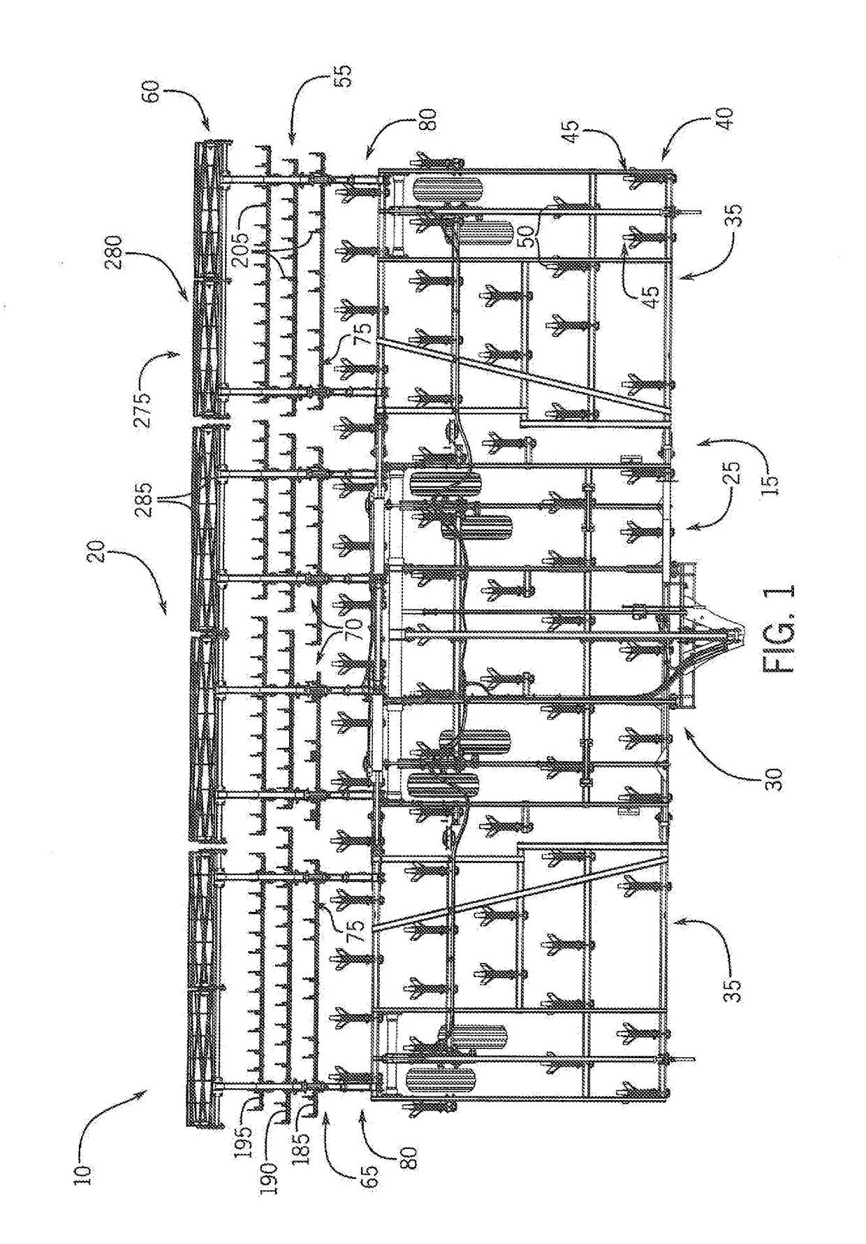 System For Adjusting Smoothing Tools Of A Harrow According To Location