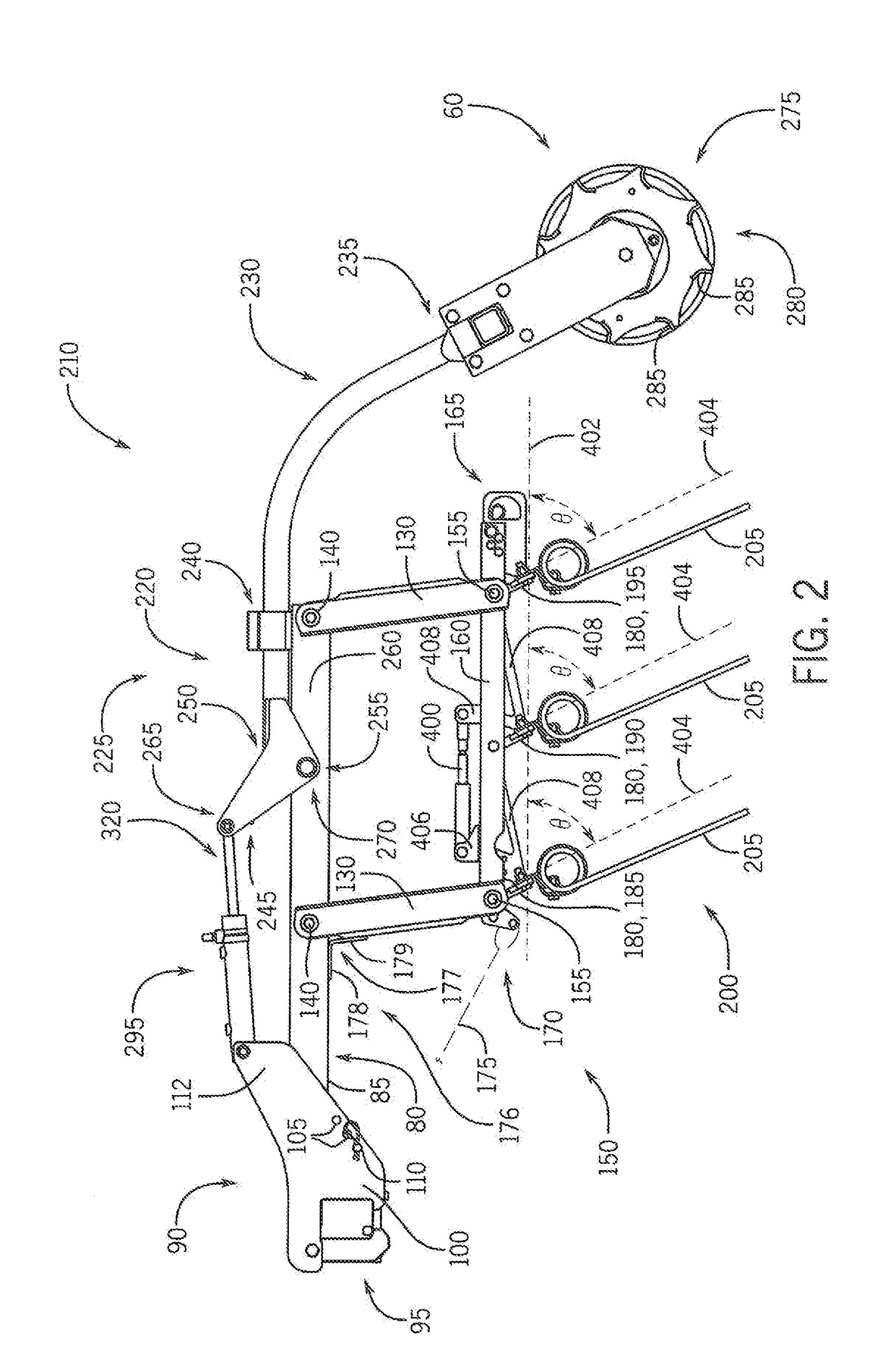 System For Adjusting Smoothing Tools Of A Harrow According To Location