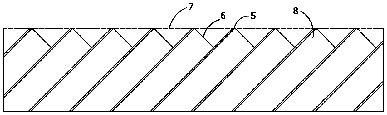 Curb boundary structure and laying device thereof
