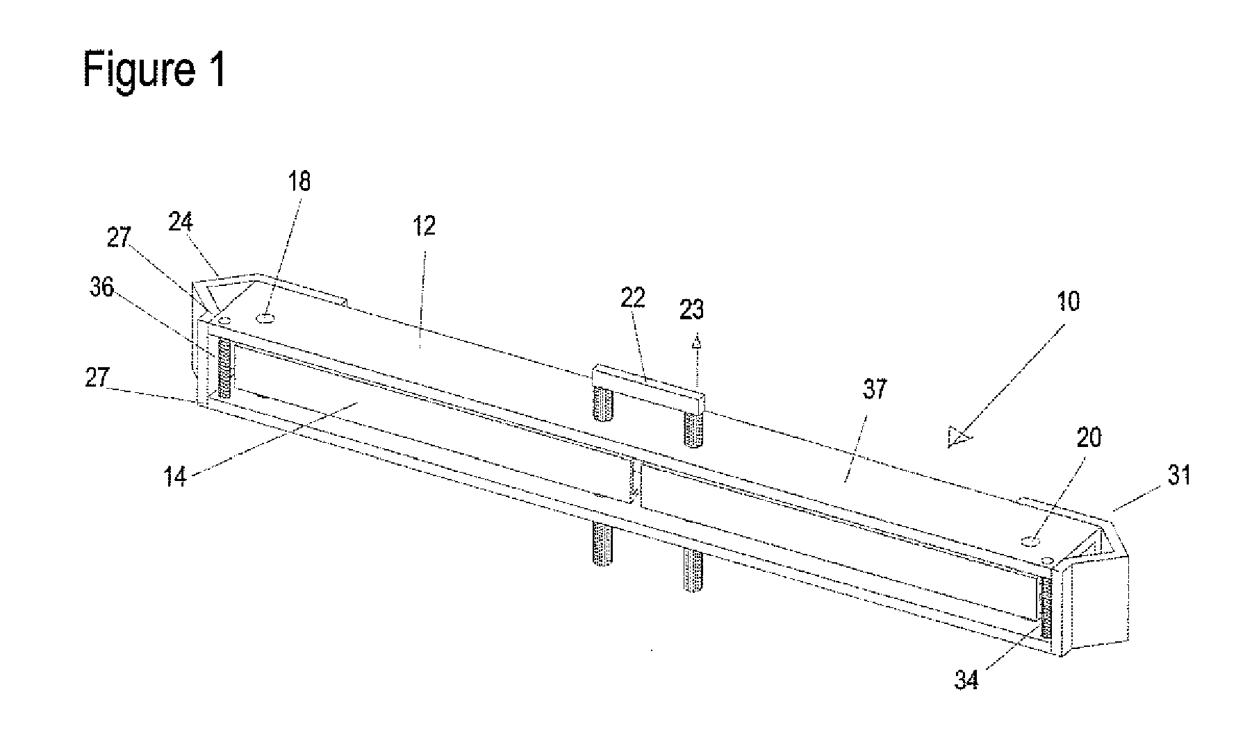 Hidden fire escape ladder system with spring-loaded standoffs