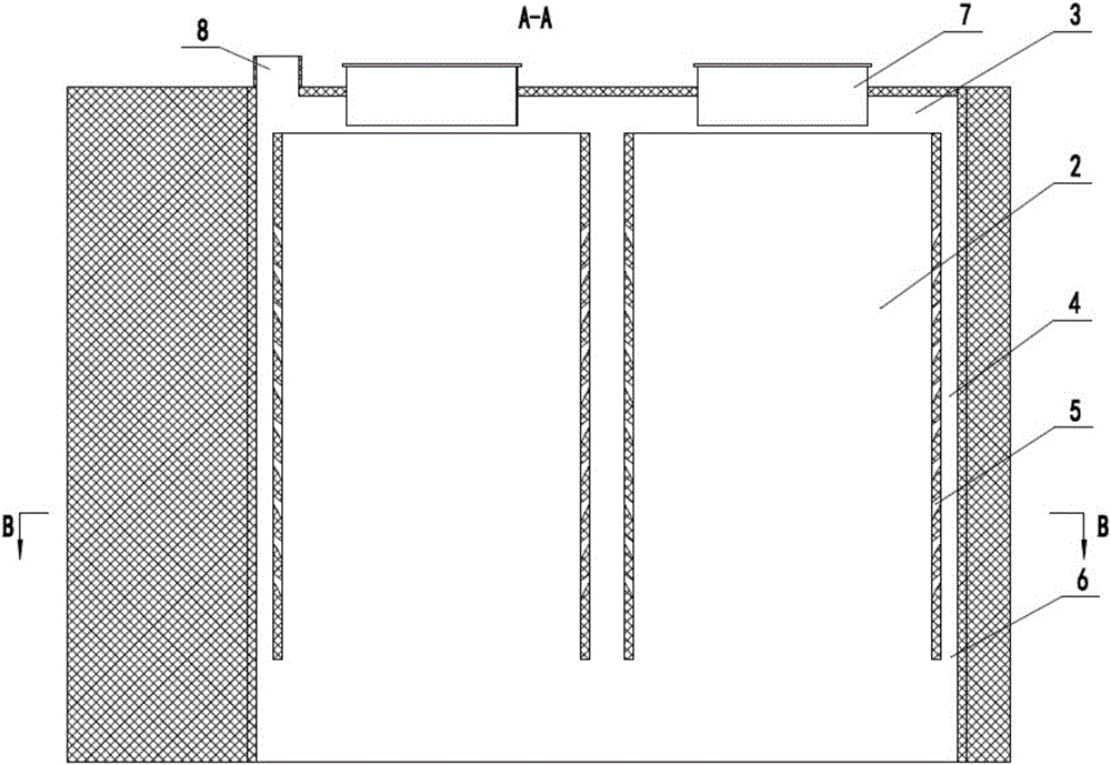 A vertical furnace carbonization chamber with an inner gas collection chamber