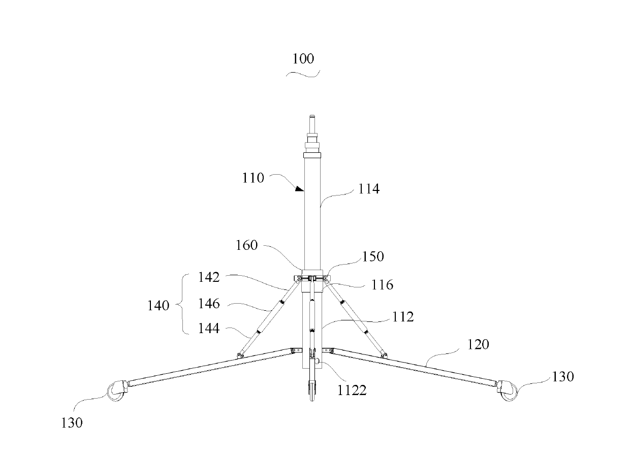 Lamp supporting device