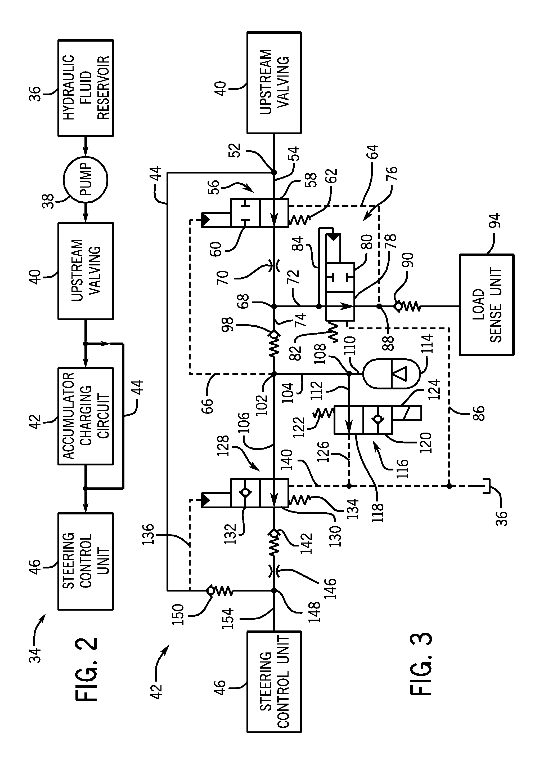 System and method for selectively charging and discharging a steering accumulator