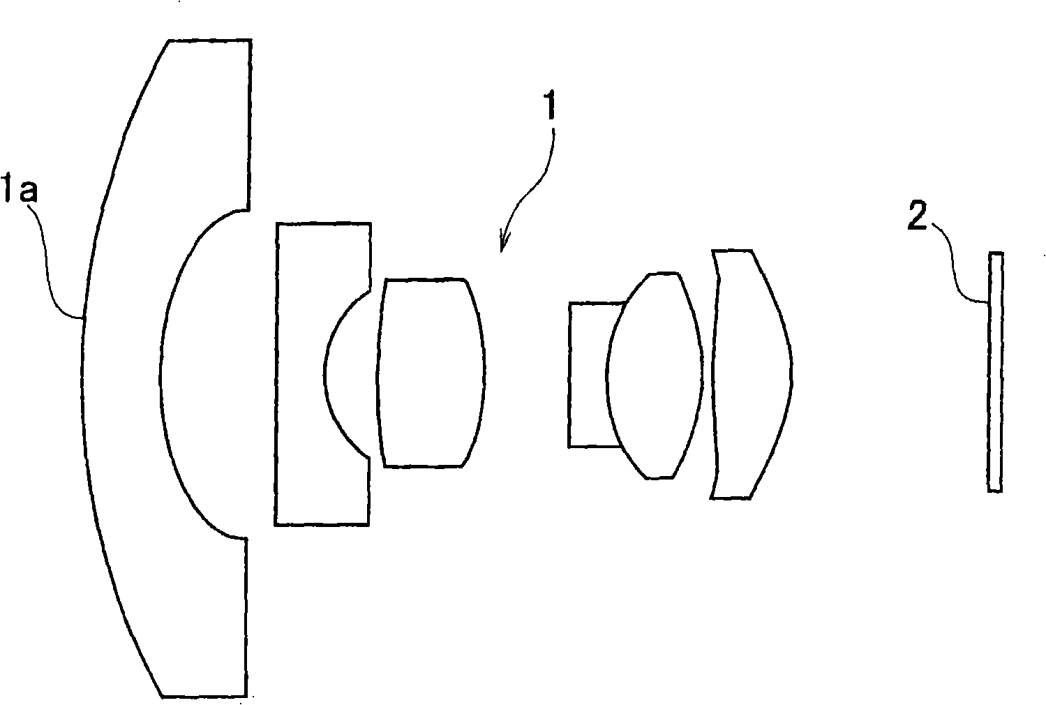 On-vehicle camera lens glass material and on-vehicle camera lens