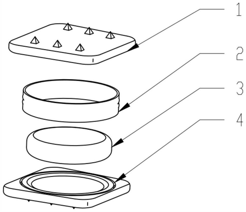 Gradient modulus elastic artificial intervertebral disc and preparation method thereof