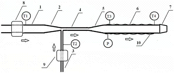 A preheating mixing device and method for blending alcohol-based fuel into natural gas