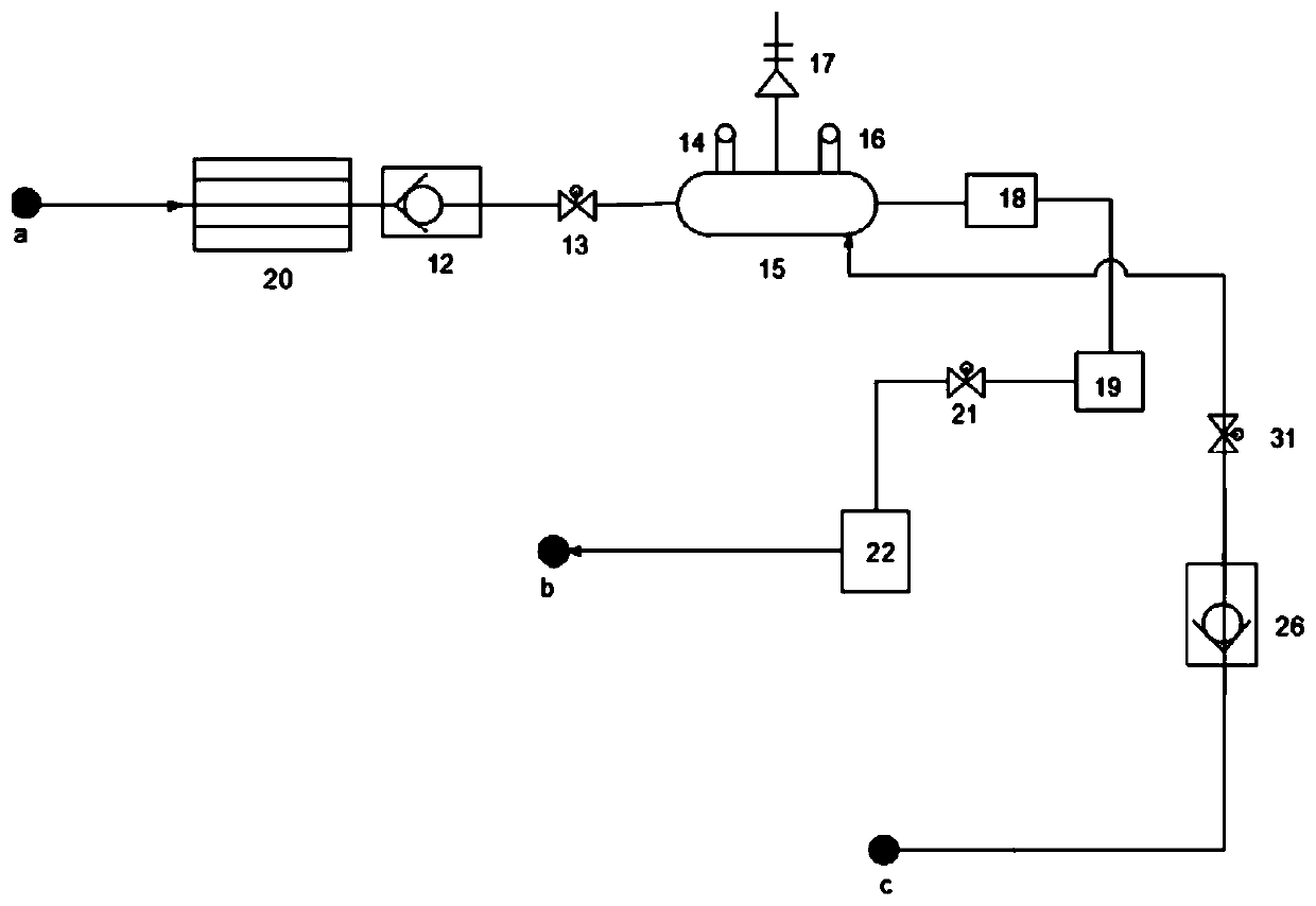 LNG vaporizing emptying recycling and air supplementing pressurizing integrated device and control method